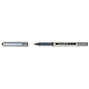 uni-ball eye fine UB-157 Tintenroller silber 0,4 mm, Schreibfarbe: schwarz, 12 St. von uni-ball