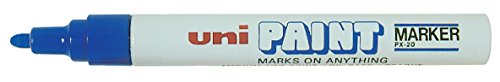 Uni Coloured Paint Marker Multi Surface Opaque Outdoor Marking Bullet Tip Pen PX-20 Blue Uni Coloured Paint Marker Multi Surface Opaque Outdoor Marking Bullet Tip Pen PX-20 Blue von uni