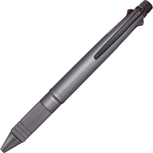 uni Jetstream 4&1 Metal Edition, 0,5 mm Kugelschreiber (schwarz, rot, blau, grün) und 0,5 mm Druckbleistift, Gun Metallic (MSXE52000A05.43) von 三菱鉛筆