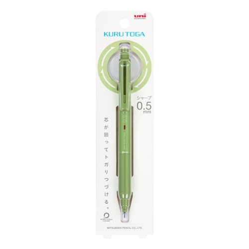 uni Kuru Toga KS Mechanical Pencil • 0.5 mm • Herb Green [M5-KS] von 三菱鉛筆