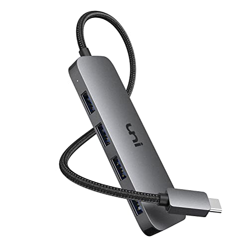 uni USB C Hub auf 4-USB-A-Port, 60CM Ultra Slim Data Hub, kompatibel mit MacBook Pro, iPad Pro, MacBook Air, Dell XPS, Surface Book und mehr von uni