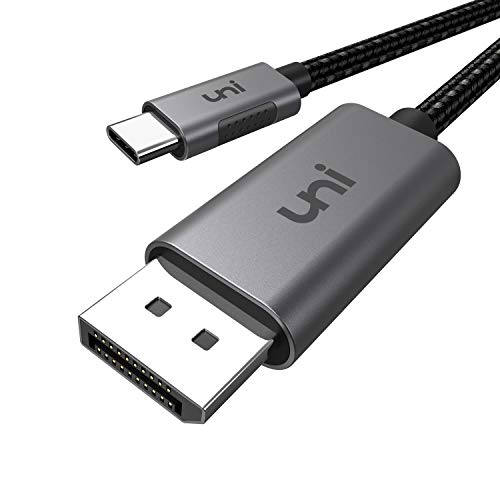 uni USB C auf DisplayPort Kabel (4K@60Hz, 2K@144Hz), 3m Thunderbolt 3/4 zu DisplayPort Kabel, Kompatible für MacBook Pro, MacBook Air, iPad Pro, XPS15, Surface Book usw. von uni