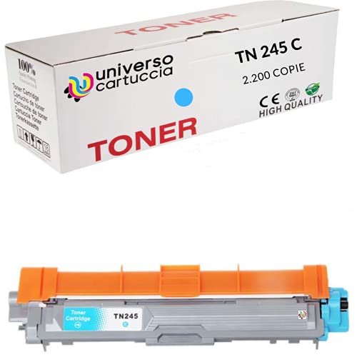 Toner Brother DCP-9020CDW HL-3140CW HL 3150 CDW 3170 CDW MFC-9140CDN 9330 CDW 9340 CDW – (1 TN241 BK + 1 TN245 C + 1 TN 245 M + 1 TN245 Y) von universocartuccia® 1 Cyan von universo cartuccia