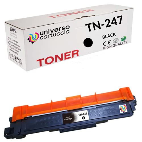 Toner-Kartusche kompatibel für Brother TN247 TN243 mit Chip für HL-L3210CW HL-L3230CDW HL-L3270CDW MFC-L3710CW MFC-L3730CDN MFC-L3750CDW MFC-L3770CDW DCP-L3510CDW DCP-L3550CDW DCP-L3517CDW TN247 BK von universo cartuccia