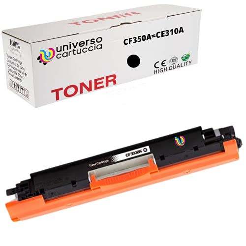 Universal Toner kompatibel für HP Laserjet Pro 100 Color MFP M175 M175A M175nw M176 M176FN M177 M177FW M275 M275NW CP1025 CP1025nw CF350A (BLACK) von universo cartuccia