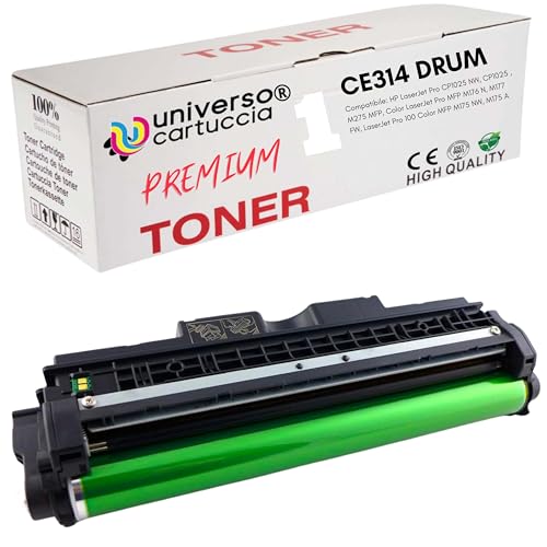 Universal Toner kompatibel für HP Laserjet Pro 100 Color MFP M175 M175A M175nw M176 M176FN M177 M177FW M275 M275NW CP1025 CP1025nw Druckerpatronen Laserdrucker Patronen DRUM CE314 von universo cartuccia