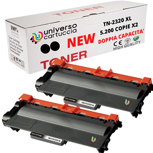 UniversoCartridge Toner kompatibel TN2320 XL, BROTHER, 5200 Kopien, für MFCL2700DW MFCL2700DN MFCL2720DW MFCL2740DW DCPL2500D HLL2300D HLL2340DW HLL2340DW HLL23332323232300DW 65DWHL. von universo cartuccia