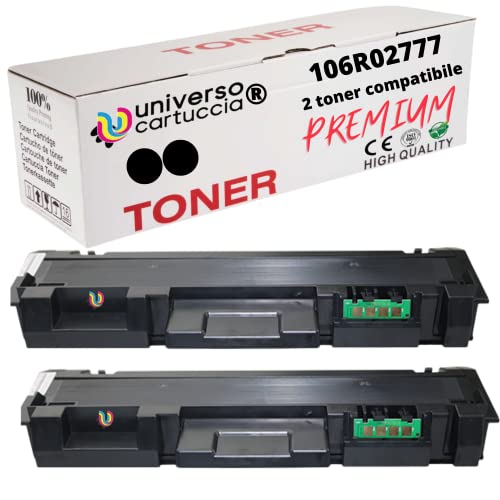 universo cartuccia® Kompatibel 106R02777-101R00474 Ersatz für Xerox Phaser 3260, WorkCentre 3225, Phaser 3260Vdni, WorkCentre 3225Vdni, WorkCentre 3215, Phaser 3052 (2 Toner. ) von universo cartuccia