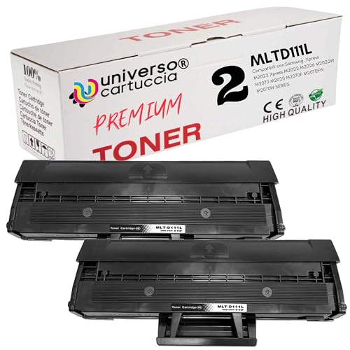 universo cartuccia ® 2 Toner MLTD11S MLT-D111L SU799A Rebuilt (1800 Kopien) hohe Kapazität für Samsung Xpress M2022 M2026 M2022W M2070 M2020 M2070F M2070FW M2070W von universo cartuccia