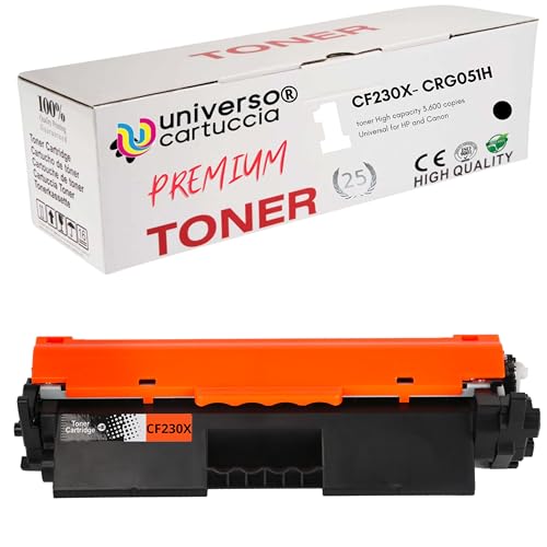 universo cartuccia - 30A 30X 051H Universal-Toner kompatibel mit HP CF230A CF230X mit Canon CRG-051 (CF230X) von universo cartuccia