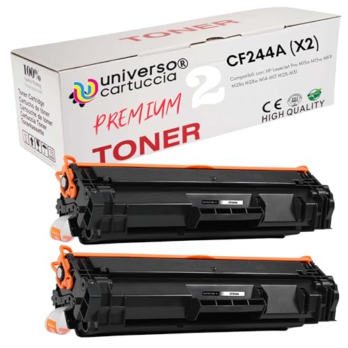 universo cartuccia - 44A CF244A Kit 2 Toner kompatibel zu HP MFP LaserJet Pro M14/M17/M15a/M15w/M16a/M16w/M28a/M28w/M29a/MFP M29w/M31 von universo cartuccia