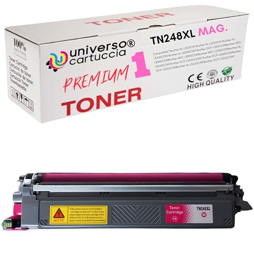 universo cartuccia - TN248 TN248XL Toner kompatibel mit Brother TN-248 TN248CMYK für Brother MFC-L3760CDW LC3740CDW DCP-L3560CDW L3520CDWE L3520CDW HL-LC3215CW LC3220CW (Magenta) von universo cartuccia