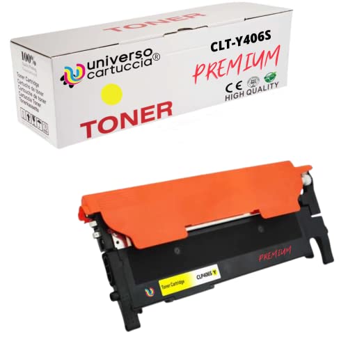 universocartuccia Kompatible Toner für Samsung CLP360 clp365-w CLX 3300 CLX 3305 C410 W C460FW – CLT-K406S CLT-C406S CLT-M406S CLT-Y406S gelb von universo cartuccia