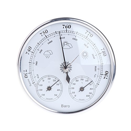 unknow Haushalt Wetterstation 3 in 1 Multifunktionsbarometer/Thermometer/Hygrometer, Wandbehang Messwerkzeuge von Yoeyang