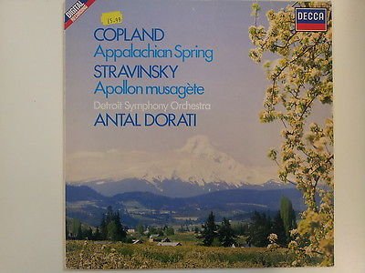 LP COPLAND appalachian spring STRAVINSKY aplollon DECCA von unknown