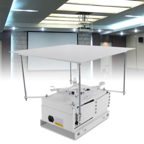 unkonwcy Projektor StäNder Motorisierter Projektorhalterung Aufzug Beamer Elektrischer Lift ScherenbüHne Mit Fernbedienung Deckenhalterung Halterung Tisch Halter Projector Lifter Elektrische 1M von unkonwcy
