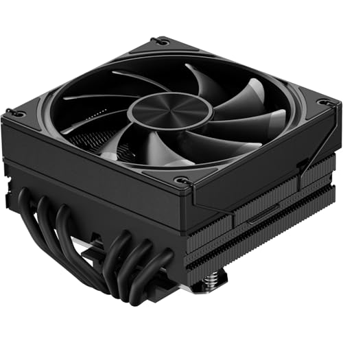 upHere gaming H85K6 85mm Height Low Profile CPU Kühler,6 Heatpipes CPU Cooler,Platzsparendes MINI ITX AM4 Profile Design,180W TDP CPU Kühler,120×120×25mm Lüfter,Für AMD AM4 AM5/Intel 1700,PC Kühler von upHere gaming