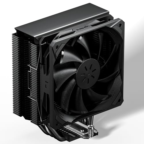 upHere 4 Heatpipe Schwarzer cpu cooler,Single Tower cpu kühler mix 120mm PWM Gehäuselüftern for Intel 2011/2066(X79/X99 motherboards) and cpu kühler AM4 kompatibel,P4K.… von upHere