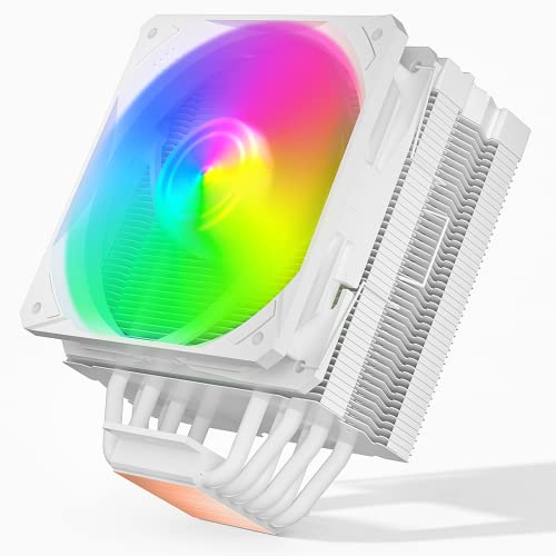 upHere CPU-Kühler mit 6 Heizrohren, 120 mm PWM, adressierbarer RGB-LED-Lüfter, 230 W TDP-CPU-Lüfter für Intel LGA 1700 1200 115X/AMD Ryzen Universal-Sockel (nicht unterstützt AM4), S6C4 von upHere