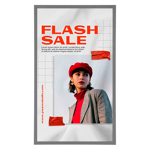 update displays  Klapprahmen HardLine Fenster silber 62,9 x 87,6 cm von update displays