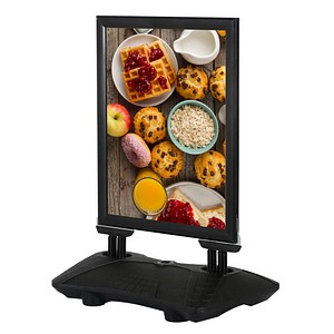 update displays Kundenstopper WindPro schwarz DIN A1 2 Fächer von update displays