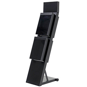 update displays Prospektständer Outdoor BLACK schwarz DIN A4 2 Fächer update displays Prospektständer Outdoor BLACK schwarz DIN A4 2 Fächer von update displays