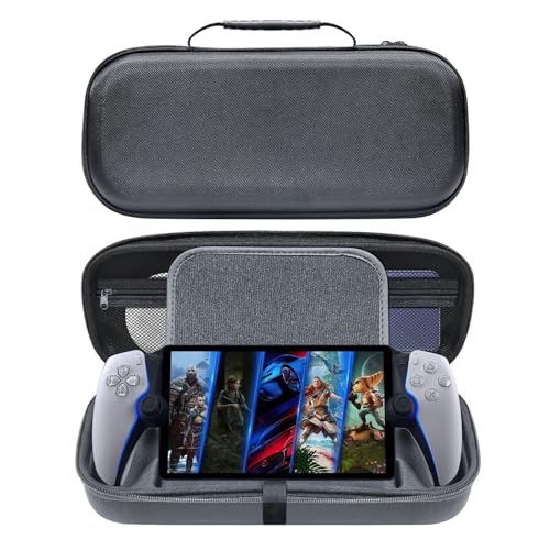 Hartschalenkoffer für Playstation Portal, schützende Reisetasche tragbare Handtasche für Spielkonsole und Zubehör, stoßfeste Reißverschlusstasche Aufbewahrungstasche von uprgk