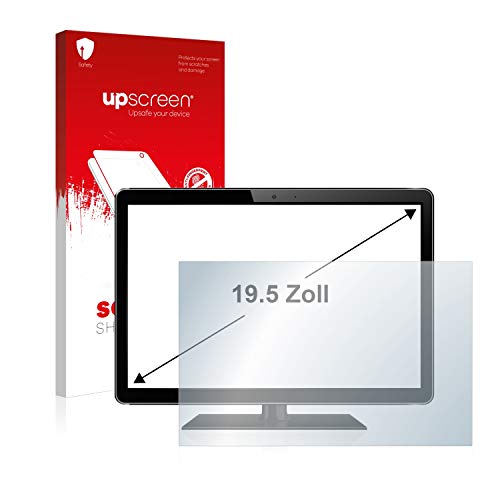 upscreen 19.5" Schutzfolie für 19,5 Zoll Industrie-Monitore (49.5 cm) [432 x 240 mm, 16:9] – Kristallklar, Kratzschutz, Anti-Fingerprint von upscreen