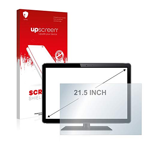 upscreen 21.5" Schutzfolie für 21,5 Zoll Industrie-Monitore (54.6 cm) [477 x 268 mm, 16:9] – Kristallklar, Kratzschutz, Anti-Fingerprint von upscreen