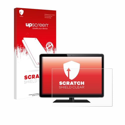 upscreen 24" Schutzfolie für 24,0 Zoll Standardgrößen (61 cm) [532 x 299 mm, 16:9] – Made in Germany, Kristallklar, Kratzschutz von upscreen