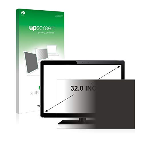 upscreen 32" Blickschutzfilter für 32,0 Zoll Flachbildschirme (81.3 cm) [708 x 398 mm, 16:9] - Blickschutzfolie Anti-Spy, Privacy Filter von upscreen