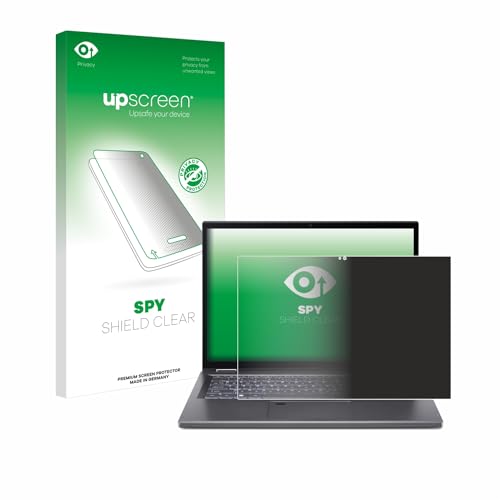 upscreen Anti-Spy Blickschutzfolie für Acer Aspire 5 Spin 14 Privacy Screen Displayschutz-Folie [Sichtschutz, Blaulichtfilter] von upscreen