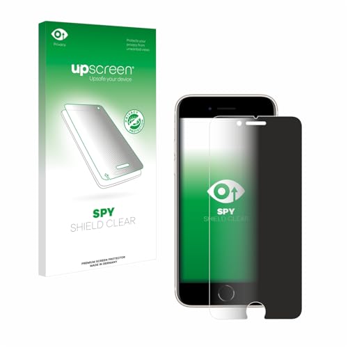 upscreen Anti-Spy Blickschutzfolie für Apple iPhone SE 3 2022 Privacy Screen Displayschutz-Folie [Sichtschutz, Blaulichtfilter] von upscreen