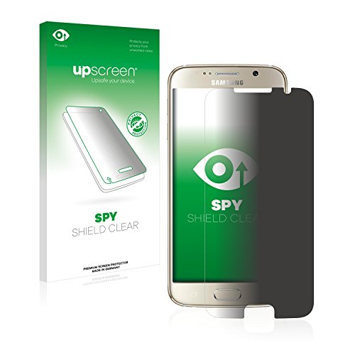 upscreen Anti-Spy Blickschutzfolie für Samsung Galaxy S6 Privacy Screen Displayschutz-Folie [Sichtschutz, Blaulichtfilter] von upscreen