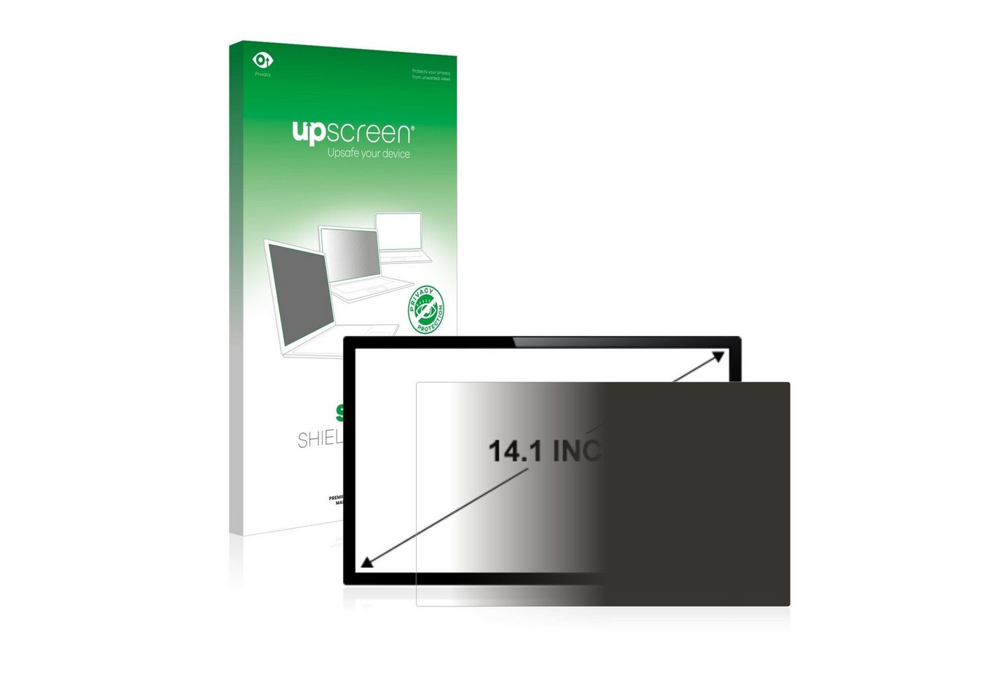 upscreen Blickschutzfilter für 35.8 cm (14.1 Zoll) [286 x 214 mm], Displayschutzfolie, Blickschutz Blaulichtfilter Sichtschutz Privacy Filter von upscreen