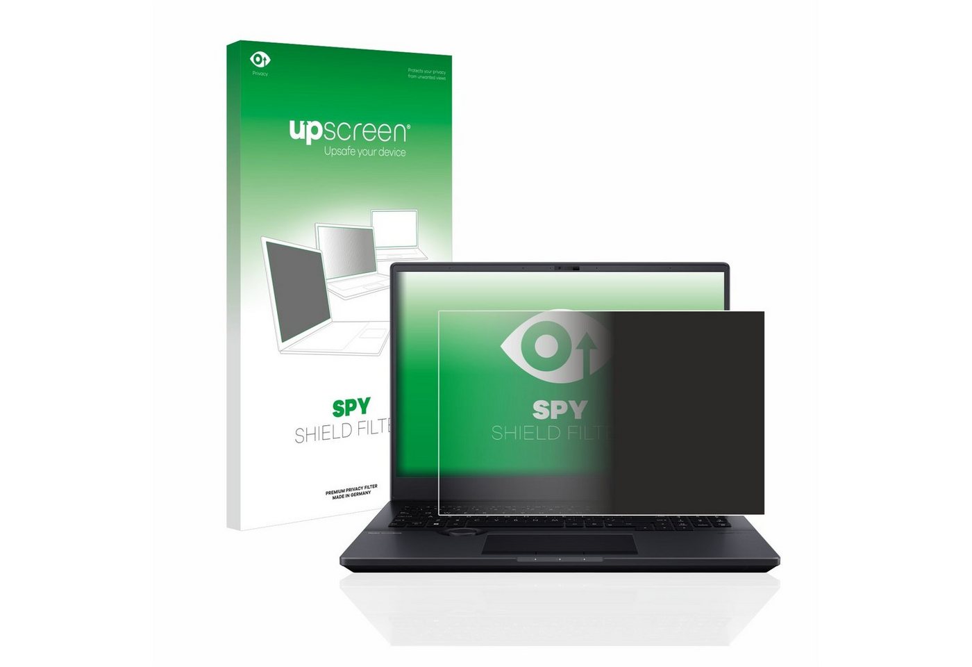 upscreen Blickschutzfilter für ASUS ProArt StudioBook 16 OLED, Displayschutzfolie, Blickschutz Blaulichtfilter Sichtschutz Privacy Filter von upscreen