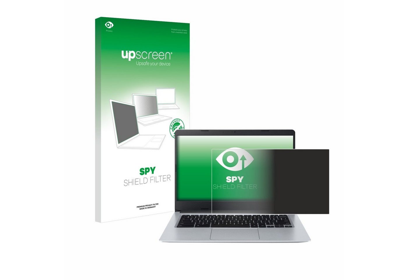 upscreen Blickschutzfilter für Acer Chromebook Spin 314 CB314-2HT, Displayschutzfolie, Blickschutz Blaulichtfilter Sichtschutz Privacy Filter von upscreen