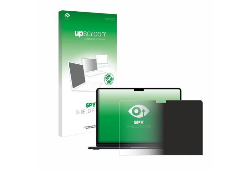upscreen Displayschutzfolie Blickschutzfilter für Apple MacBook Air 13" M3 2024, Anti-Spy Privacy Filter Sichtschutz Blickschutzfilter Blaulicht-Schutz von upscreen