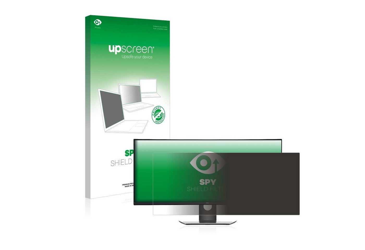 upscreen Blickschutzfilter für Dell U3419W, Displayschutzfolie, Blickschutz Blaulichtfilter Sichtschutz Privacy Filter von upscreen