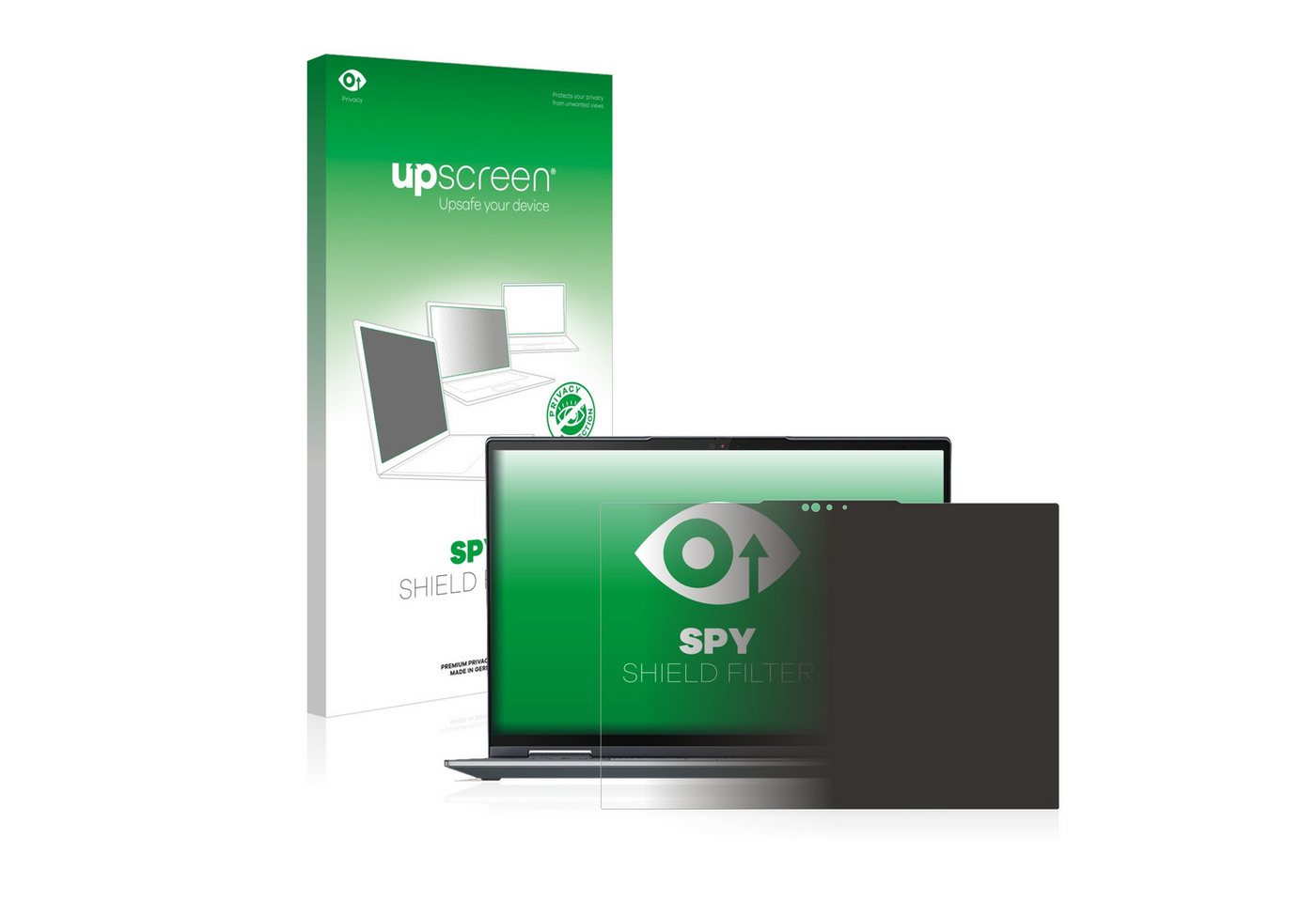 upscreen Blickschutzfilter für Lenovo ThinkPad X1 Yoga (7. Gen), Displayschutzfolie, Blickschutz Blaulichtfilter Sichtschutz Privacy Filter von upscreen