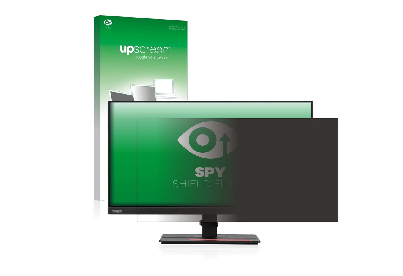 upscreen Blickschutzfilter für Lenovo ThinkVision T24i-20, Displayschutzfolie, Blickschutz Blaulichtfilter Sichtschutz Privacy Filter von upscreen