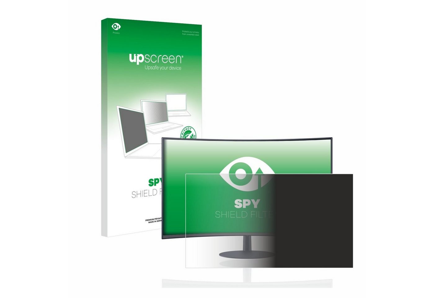 upscreen Blickschutzfilter für Samsung Curved Monitor C32T550FDR 32, Displayschutzfolie, Blickschutz Blaulichtfilter Sichtschutz Privacy Filter" von upscreen
