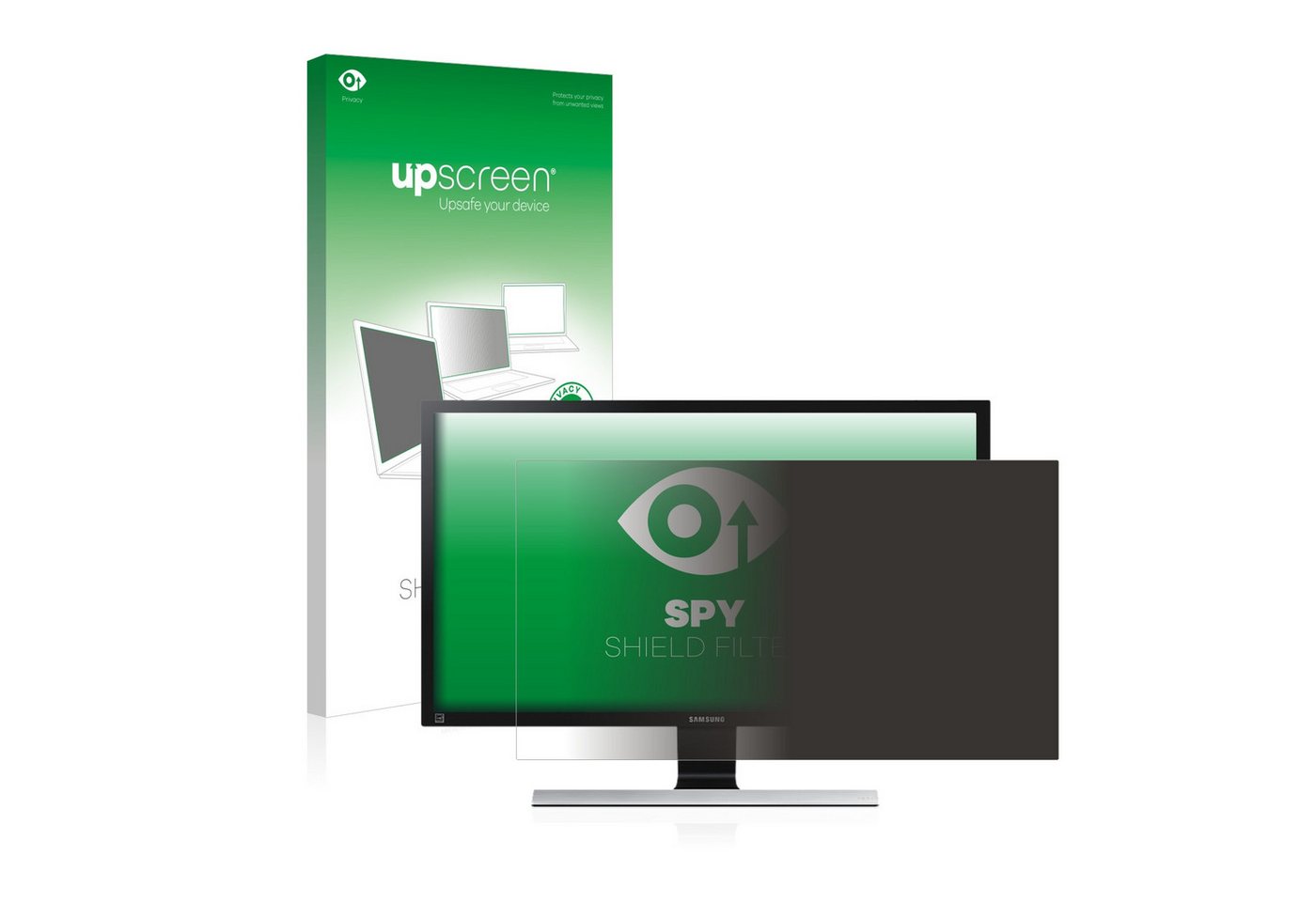upscreen Blickschutzfilter für Samsung U28E590D, Displayschutzfolie, Blickschutz Blaulichtfilter Sichtschutz Privacy Filter von upscreen