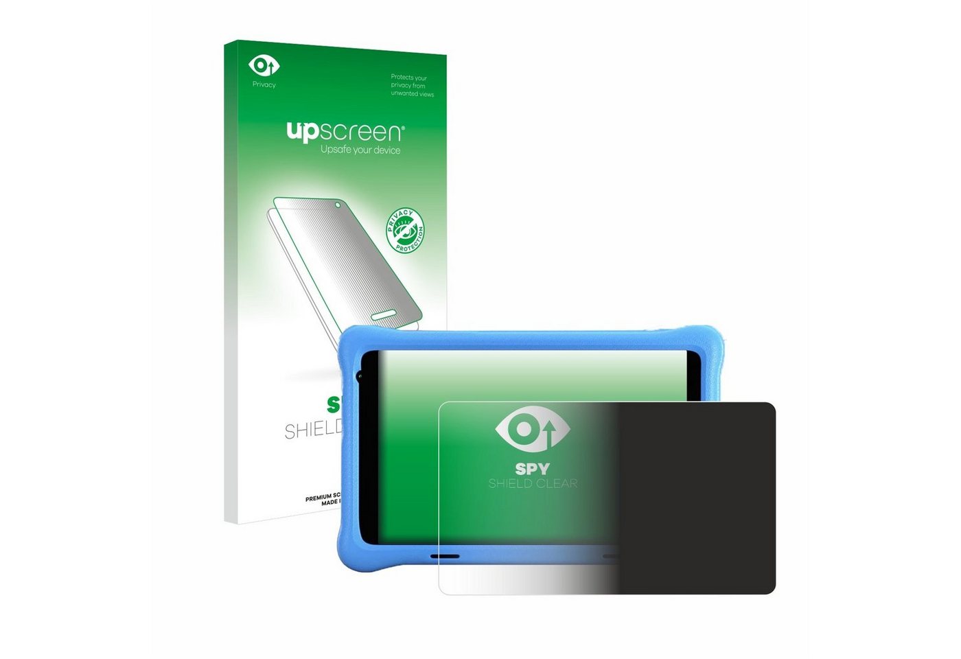upscreen Blickschutzfolie für Aeezo Kids Tablet TK801, Displayschutzfolie, Blaulichtfilter Privacy Folie Schutzfolie Sichtschutz klar Anti-Spy von upscreen