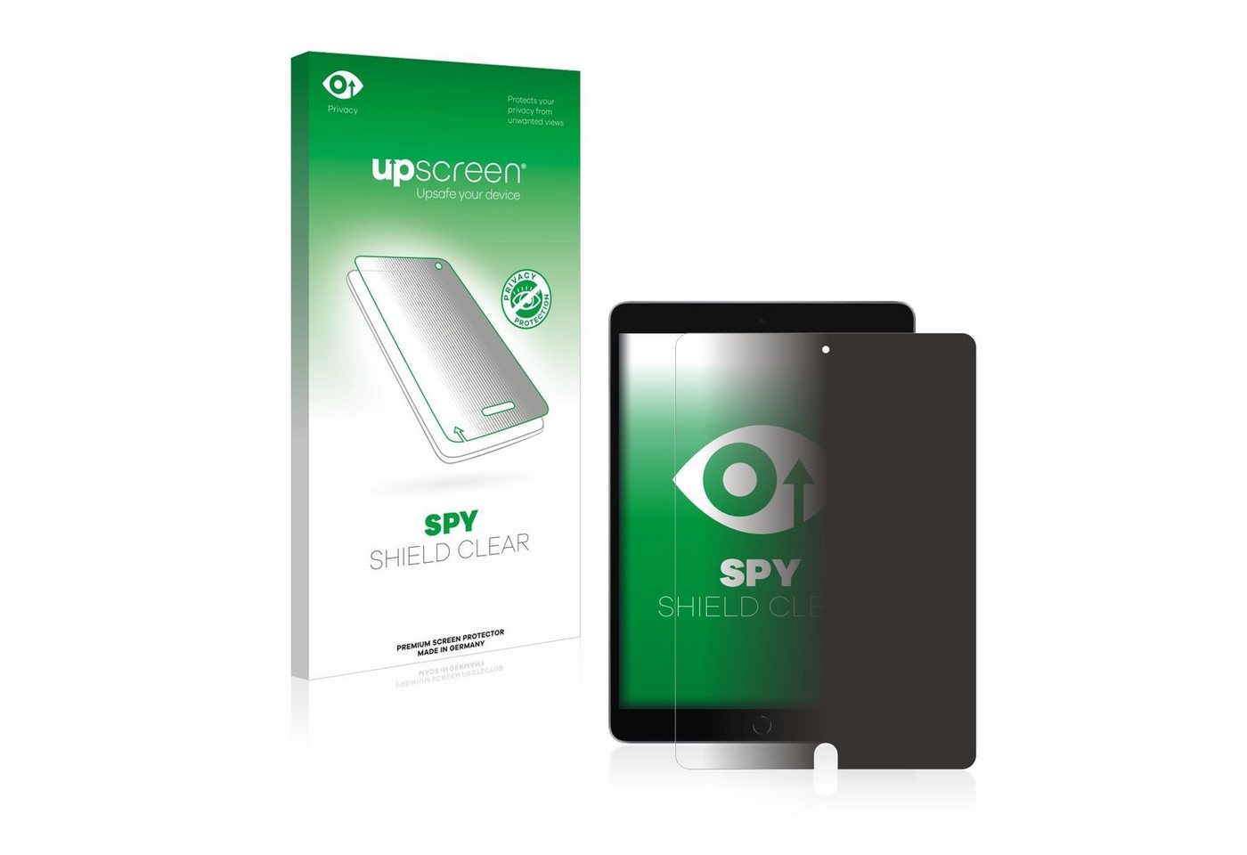 upscreen Blickschutzfolie für Apple iPad 10.2 WiFi Cellular 2021 (9. Gen), Displayschutzfolie, Blaulichtfilter Privacy Folie Schutzfolie Sichtschutz klar Anti-Spy" von upscreen
