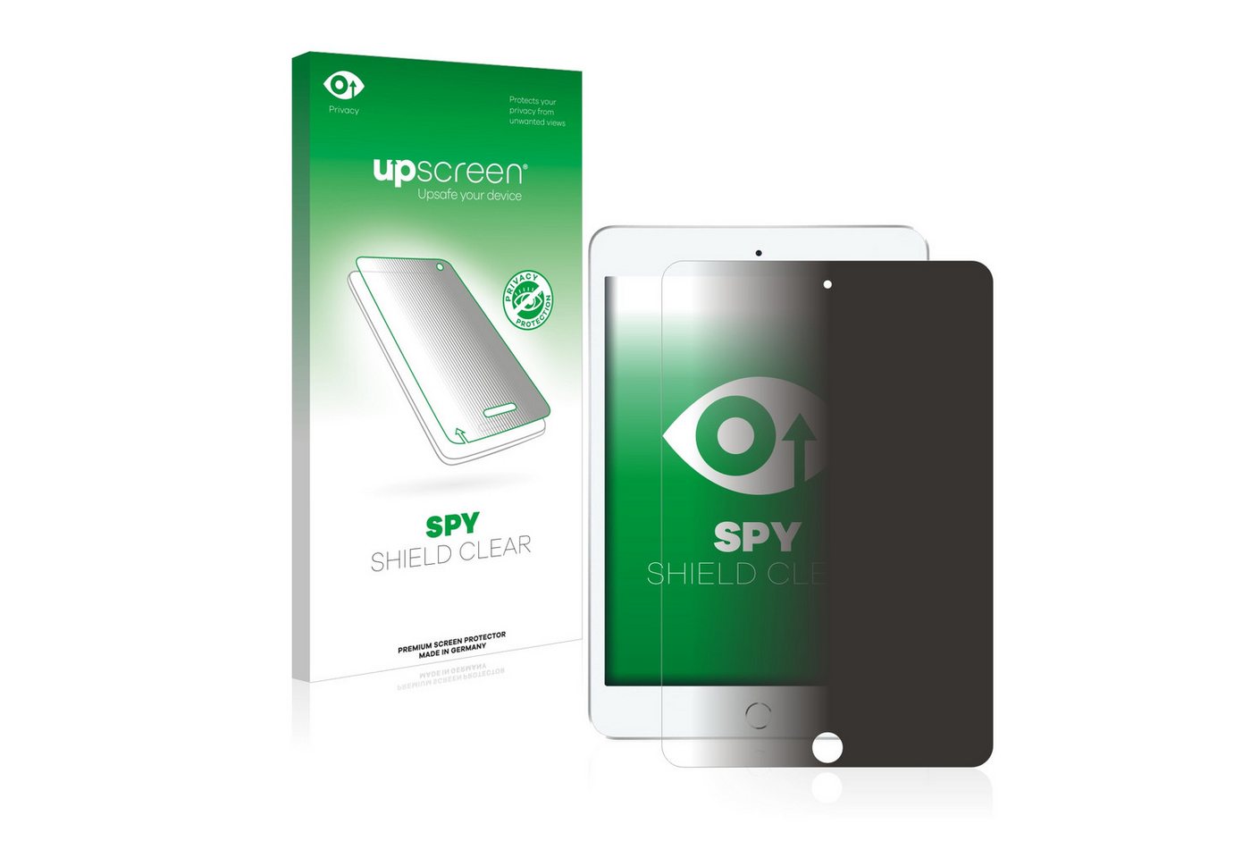 upscreen Blickschutzfolie für Apple iPad Mini 7.9 2019 (5. Gen), Displayschutzfolie, Blaulichtfilter Privacy Folie Schutzfolie Sichtschutz klar Anti-Spy" von upscreen