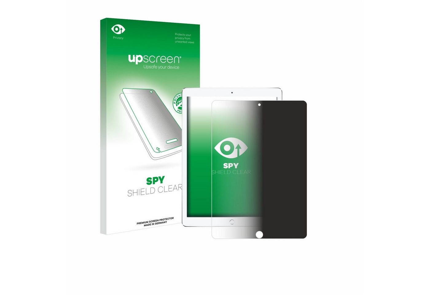 upscreen Blickschutzfolie für Apple iPad Pro 10.5 2017, Displayschutzfolie, Blaulichtfilter Privacy Folie Schutzfolie Sichtschutz klar Anti-Spy" von upscreen