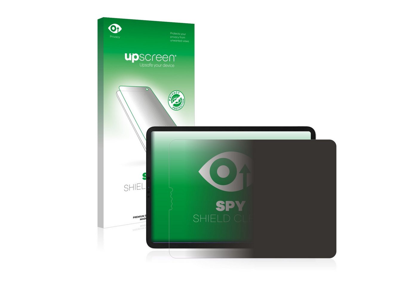 upscreen Blickschutzfolie für Apple iPad Pro 11 WiFi 2020 (im Querformat, 2. Gen), Displayschutzfolie, Blaulichtfilter Privacy Folie Schutzfolie Sichtschutz klar Anti-Spy" von upscreen
