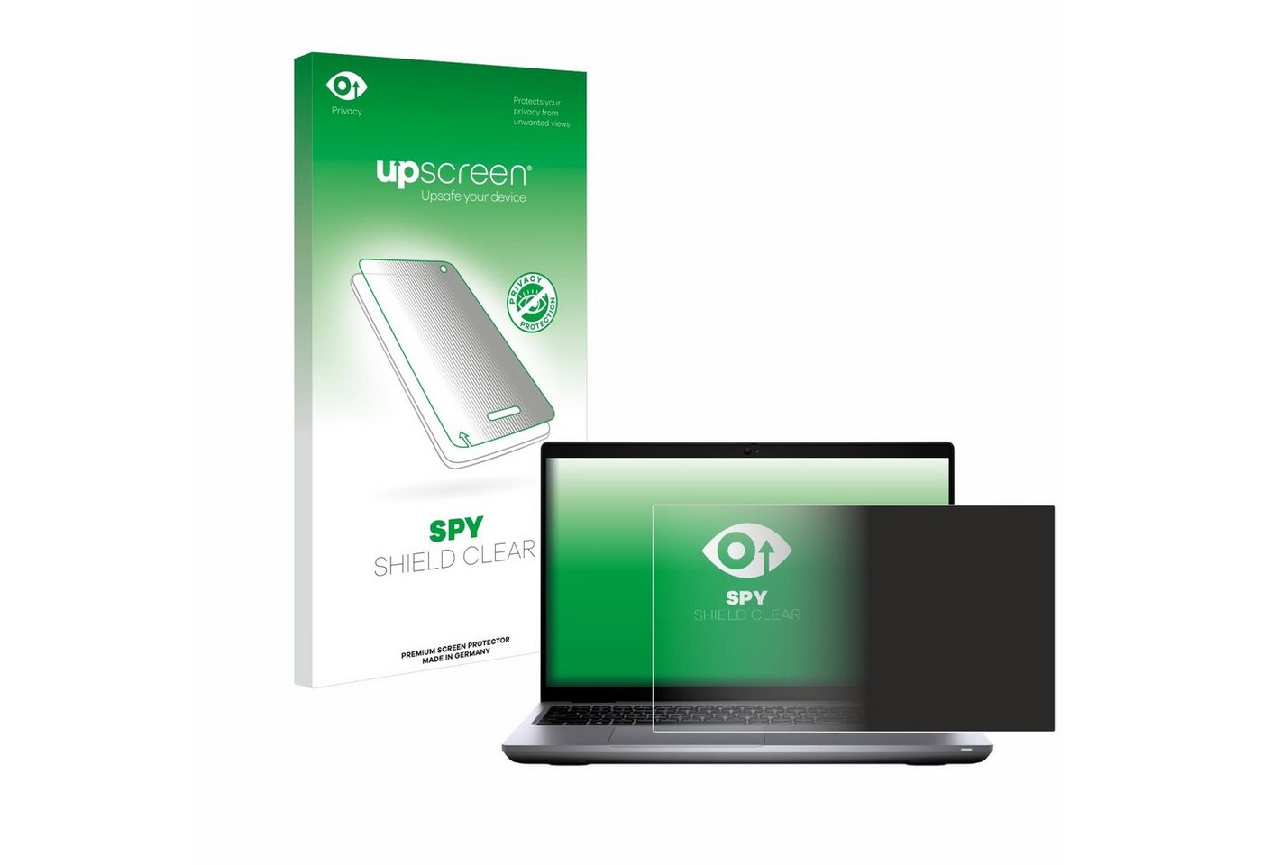 upscreen Blickschutzfolie für Dell Latitude 5521, Displayschutzfolie, Blaulichtfilter Privacy Folie Schutzfolie Sichtschutz klar Anti-Spy von upscreen