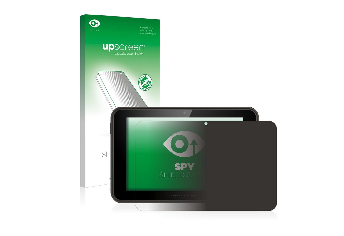upscreen Blickschutzfolie für HP Pro Tablet 10 EE, Displayschutzfolie, Blaulichtfilter Privacy Folie Schutzfolie Sichtschutz klar Anti-Spy von upscreen